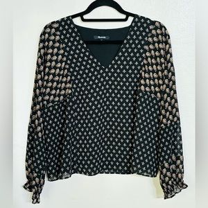 Madewell Brushstroke Top sz M